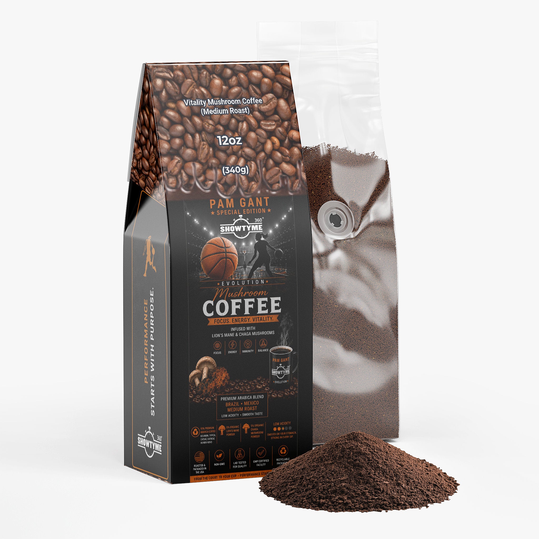 PAM GANT Mushroom Coffee (Energy Roast)